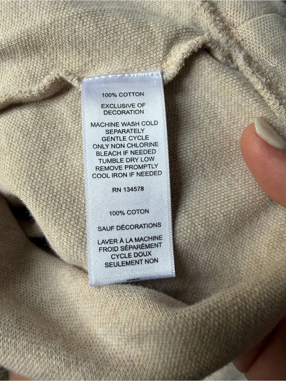 Vineyard Vines Men’s XS Cream 1/4 Zip Pullover Sweater